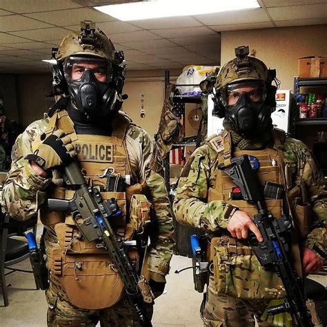 Jerk off in swat gear .